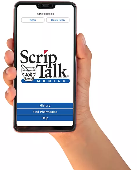 ScripTalk on a phone